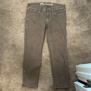 Madewell Zipper Ankle Jeans